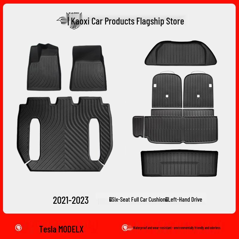 Waterproof TPE Floor & Trunk Mats for 2022 Tesla Model X (LHD & RHD)