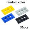 30PCS Technical Parts 3709 MOC 2x4 with 3 Holes Technology Plate Building Blocks DIY Assembles Particles Toys Gifts for Children