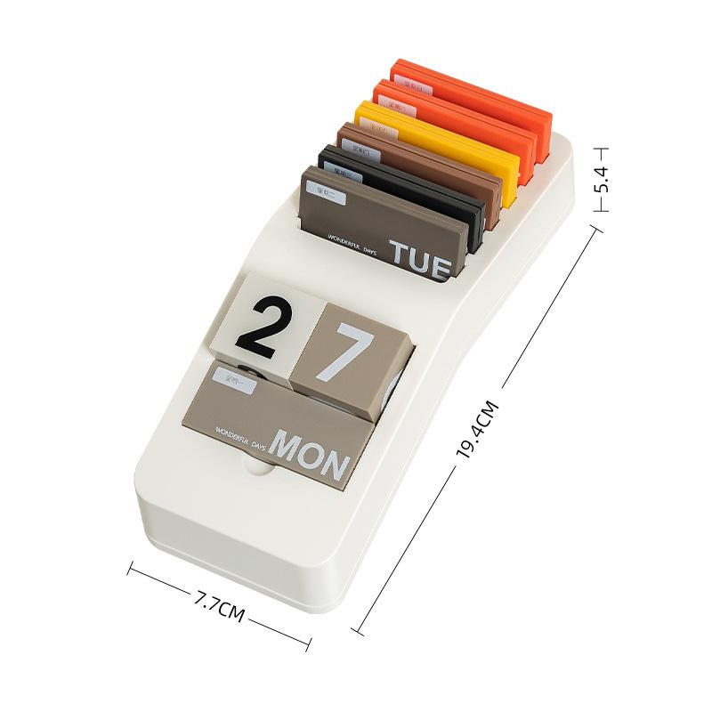 

Creative Curved Perpetual Calendar, Desktop Fun Calendar, Cultural Office Supplies, Small Ornaments