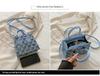 Damen Crossbody Schultertasche im koreanischen Stil Denim Karo - Herbstkollektion