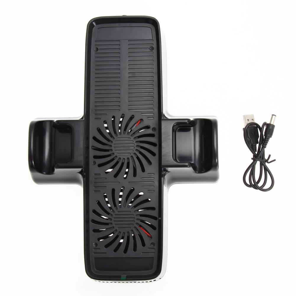 Console Cooling Fan ABS Cooling System with Dual Dock Stand Accessories for XBOX 360 Game Controller