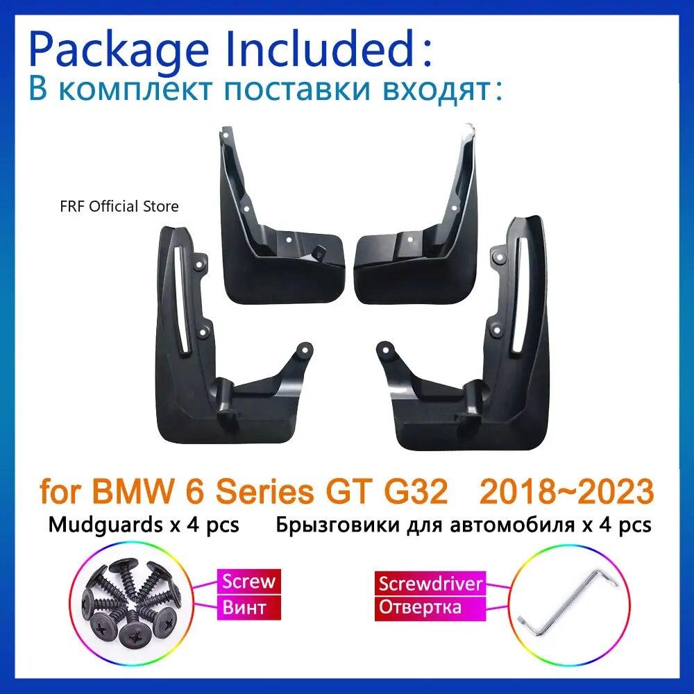 4x für BMW 6er Gran Turismo GT G32 2018    2022 2023 Kotflügel Verbreiterung Schmutzfänger Schutz Spritzschutz Hinten