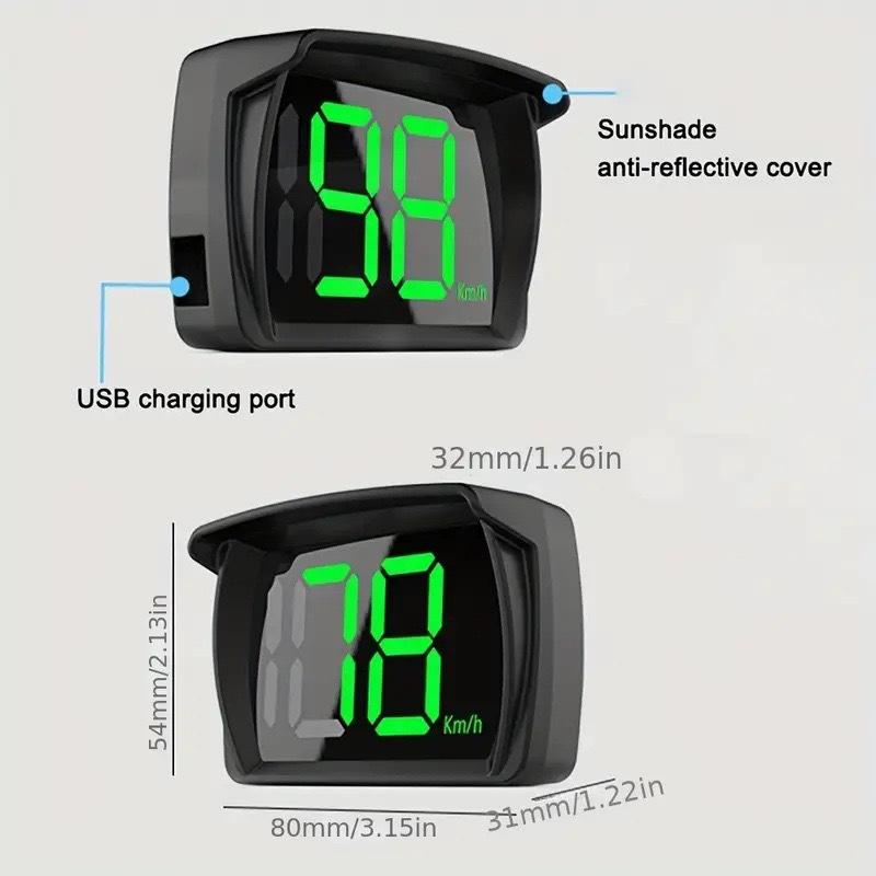Hud Head Up Display Auto Gps Speedometer For Car Speed Gauge Meter Km/H Hud Head Up Display Electronic Accessories For All Car