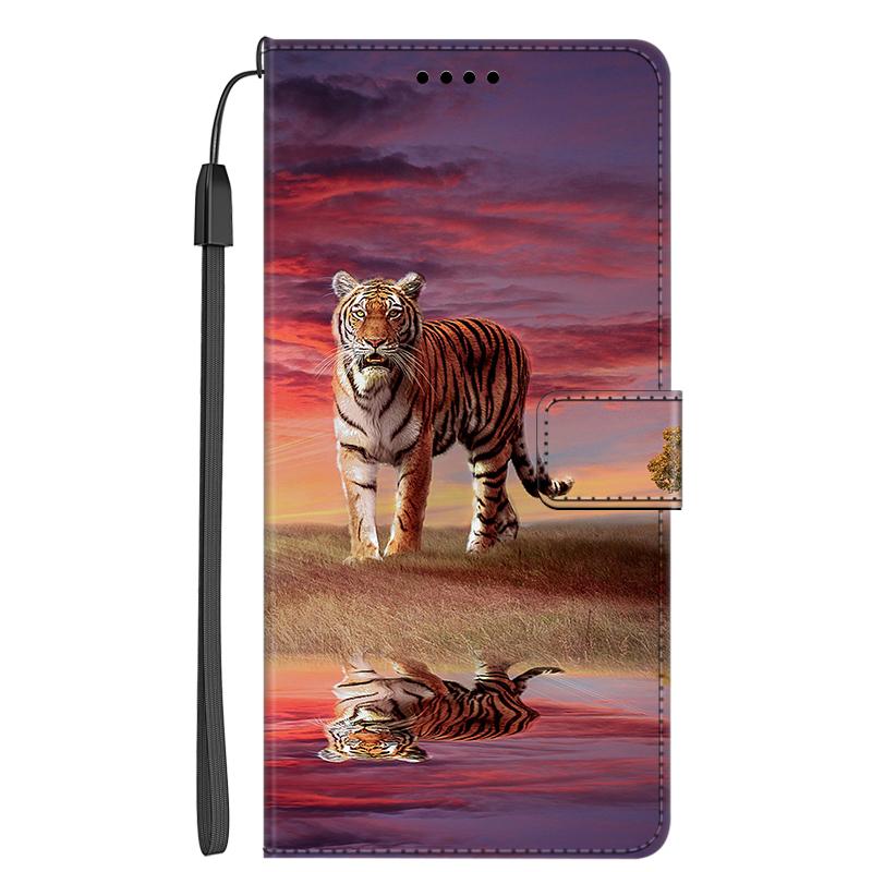 Animal Leather Flip Case for Samsung Galaxy M16 F16 5G Leather Magnetic Wallet Covers for Galaxy F16 Stand Phone Bag Galaxy M 16