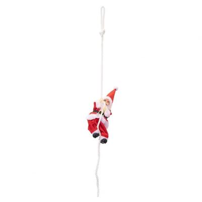 Xmas Decorations Climbing Rope Santa Claus Cartoon Navidad Gift Santa Claus Hanging Pendants Statue Sturdy