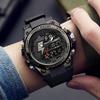 Men's Watches Sports Outdoor Waterproof Wristwatch Date Multi Function LED Alarm Stopwatch