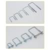 1Pcs Screws M8 Square Tube Clamp Galvanized Q235 Carbon Steel Right Angle U-bolt  for Square Tube