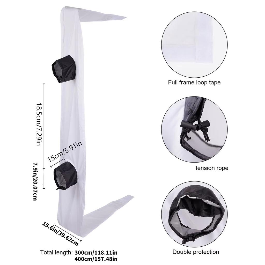 Air Lock Window Seal Cloth Nonwoven Texture Hot Airs Stop Conditioner Outlet Window Sealing Setfor Air Conditioning
