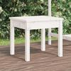 VidaXL Garden Bench White 50x44x45 Cm Solid Pine Wood 823991