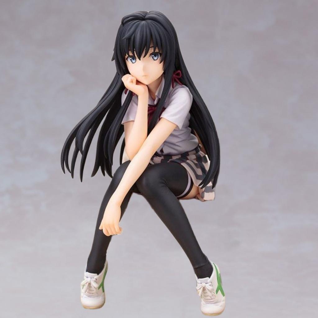 Seated Yukino mobile phone case car anime figure model beautiful girl ornaments youth decoration love story
