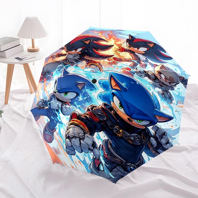 

1pc Haikyuu!! Kuroo Tetsurou Umbrella, Automatic Opening & Closing, Portable 3-Fold Design, 8-Bone Iron Frame Outdoor Umbrella, Perfect Gift for Fans,