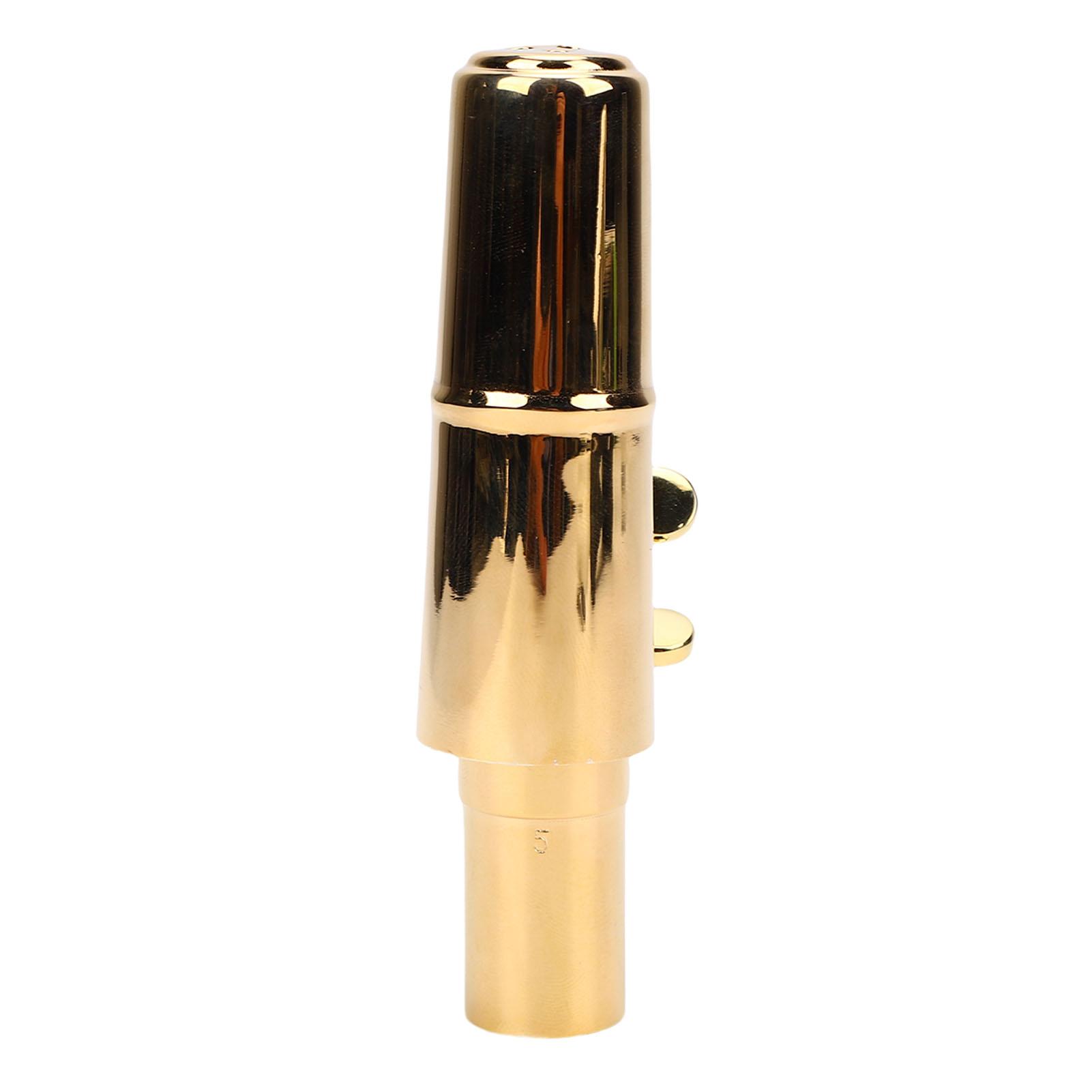 

Saxophone Mouthpiece Brass Bb Sax Mouthpiece with for Sax Professionals and Beginners 5#