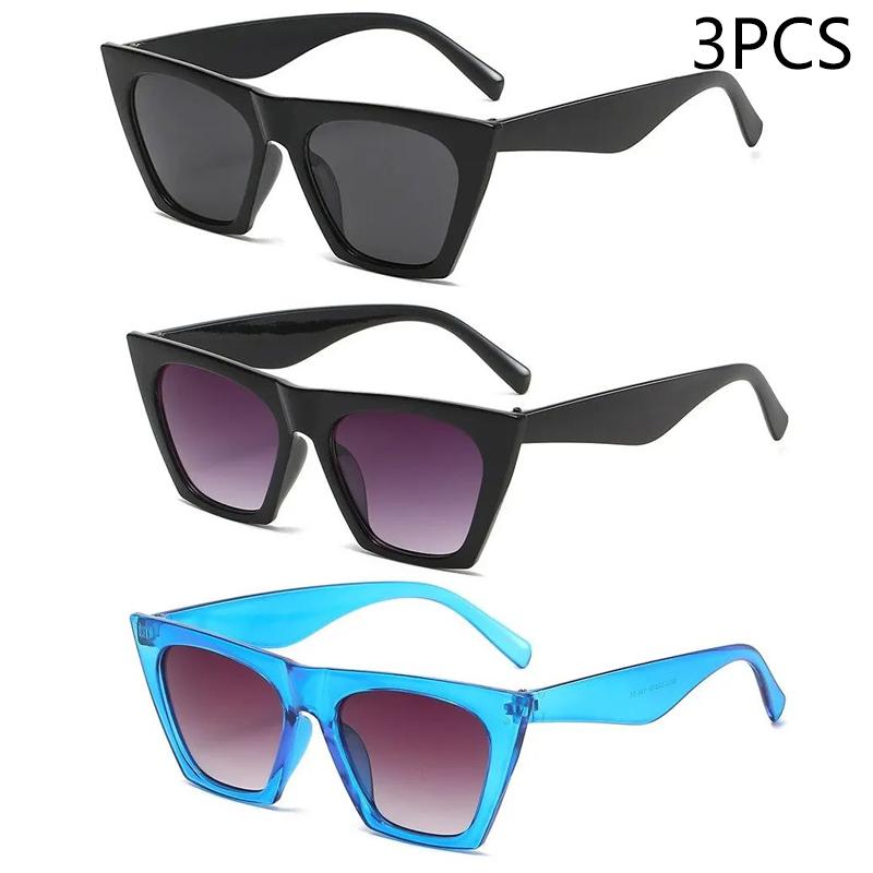 Large Frame Diamond-set Sunglasses Women's Anti-ultraviolet Glasses One-piece Sunglasses Rhinestone Glasses 5-1