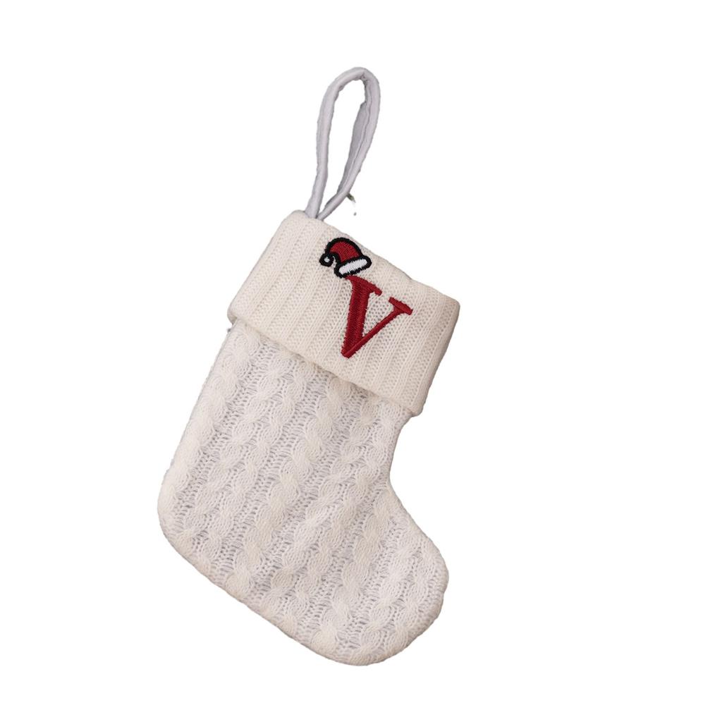 Christmas Stocking Alphabet Beautiful Decoration Pendant