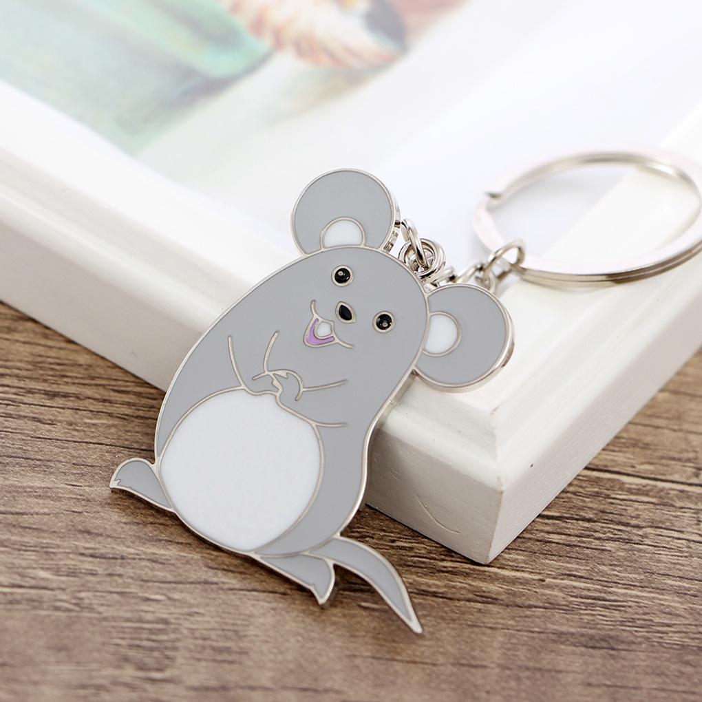 Gray Rat Keychain Year of the Rat Car Key Holder