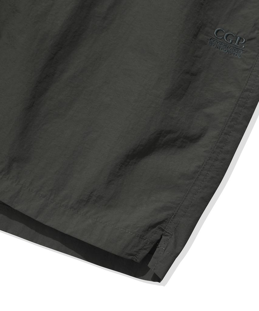 Code Graphy Essential Nylon Shorts - Charcoal