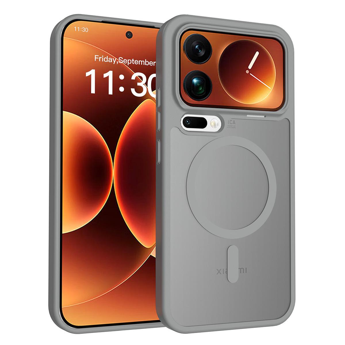 

Xiaomi 17promax Чувствительный к коже Полупрозрачный 15ultra Магнитный чехол для телефона 16pm Противоударный 15T Защитная крышка For xiaomi 15T