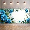 Peony Rose Flower Banner Backdrop Spring Outing Wedding Decor Photography Background Party Decoration Event Photo Shoot Supplies