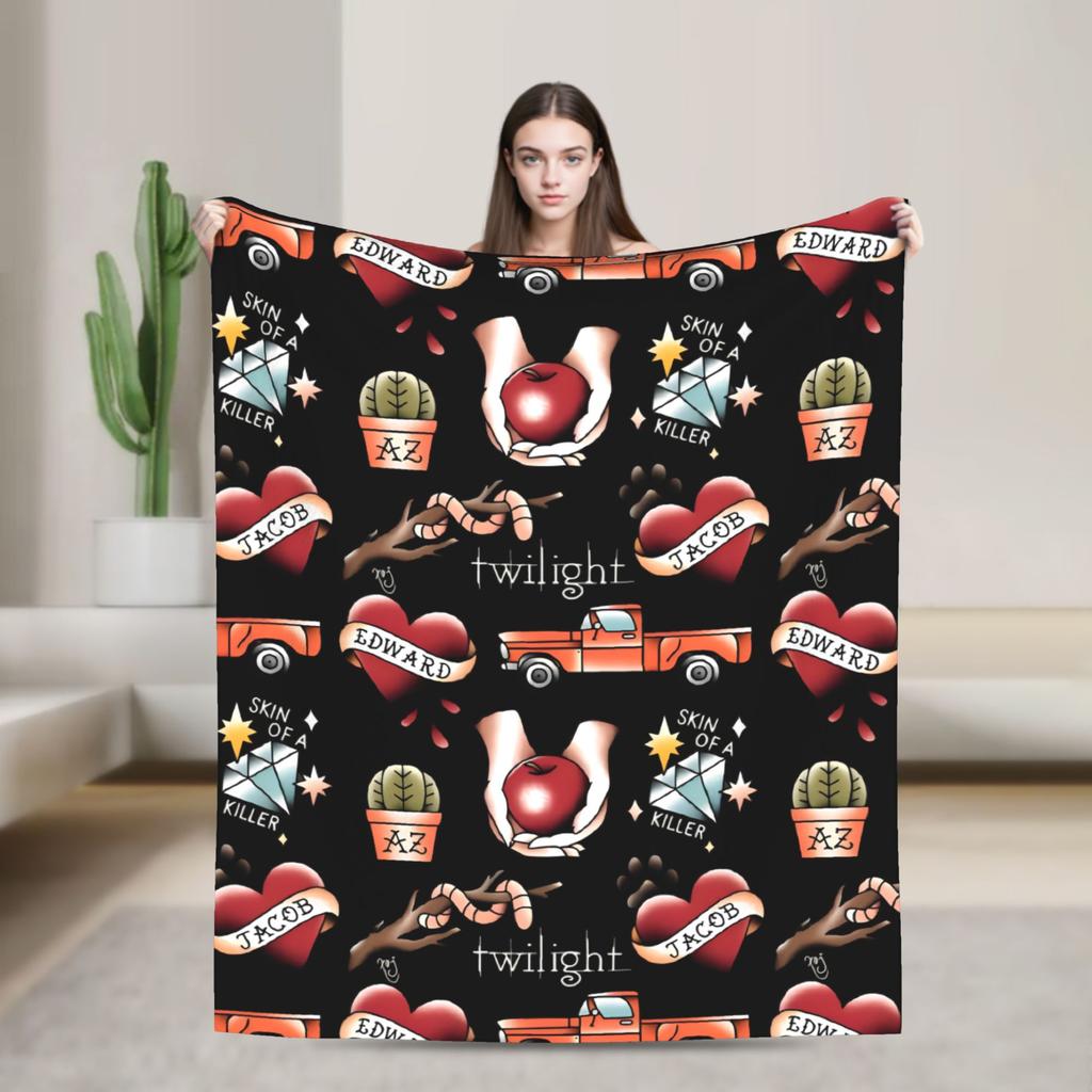Jacob Black Flannel Blanket The Twilight Saga Movie Awesome Throw Blankets for Home 200x150cm Rug Piece