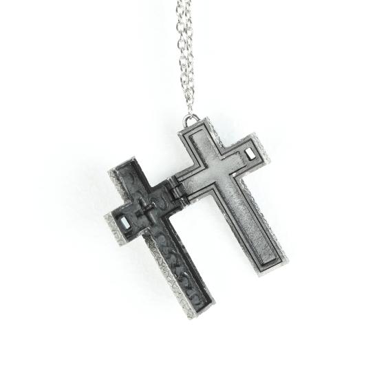 2/4Pcs Silver Color Necklace Handcrafted Symbolic Design Cross Pendant Necklace Multi-Purpose Fashion Jewelry Gift