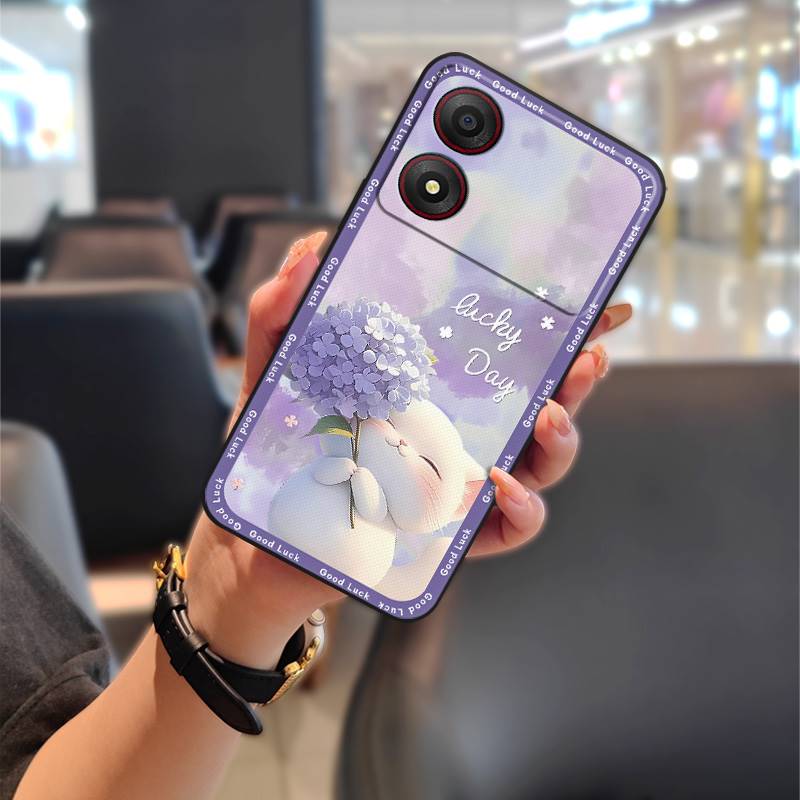 Cute Back Cover Phone Case For ZTE Blade A34 Full Wrap Phone Pouch Anti-dust Anti-knock Graffiti Fashion Design Cartoon
