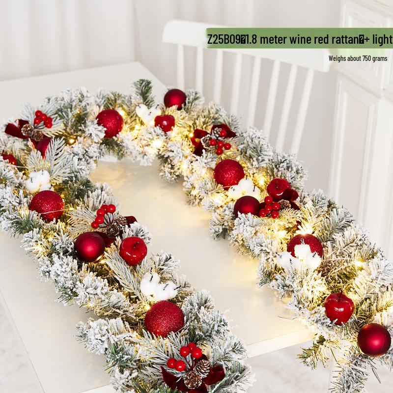 Christmas Snowflake Garland for Hotels, Malls, Windows, Doors & Stair Handrails