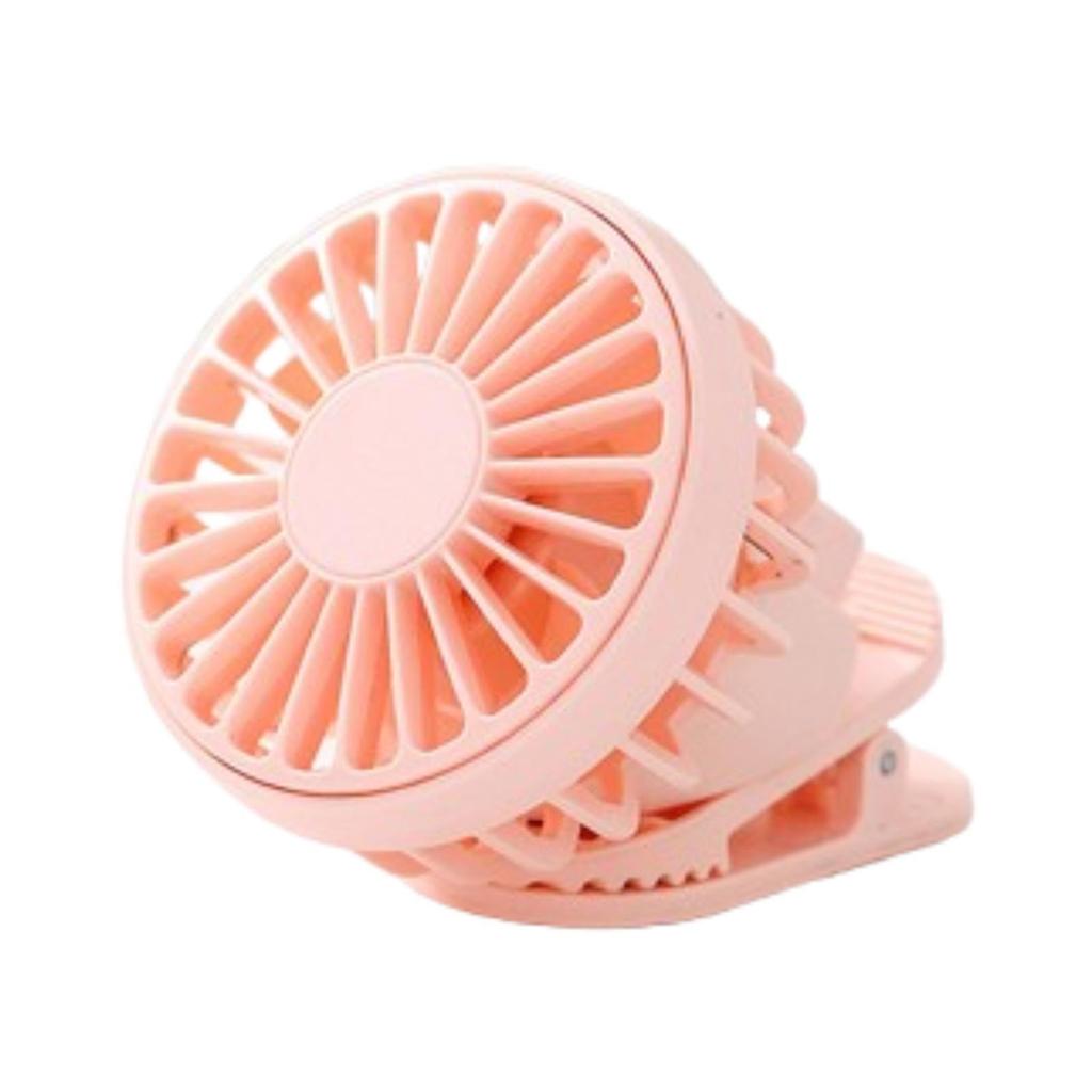Clip on Fan Lightweight USB Three Speed Wind Speed Personal Fan Hands Free for Fishing Hiking Barbecue Travel Outdoor Activities