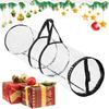 Christmas Wrapping Paper Storage Christmas Paper Storage Containers Clear PVC Totes With Handle Wrapping Paper Holder