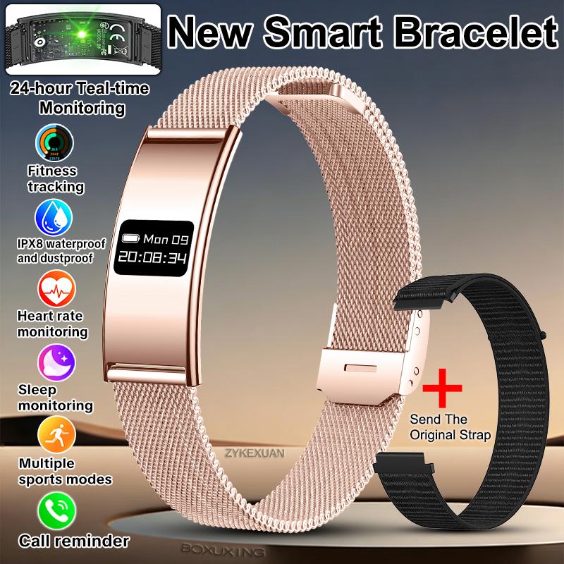 New Fitness Tracker Smart Bracelet Men Women Health Monitoring IPX8 Waterproof Smart Watch Heart Rate Sleep Monitor Smart Band
