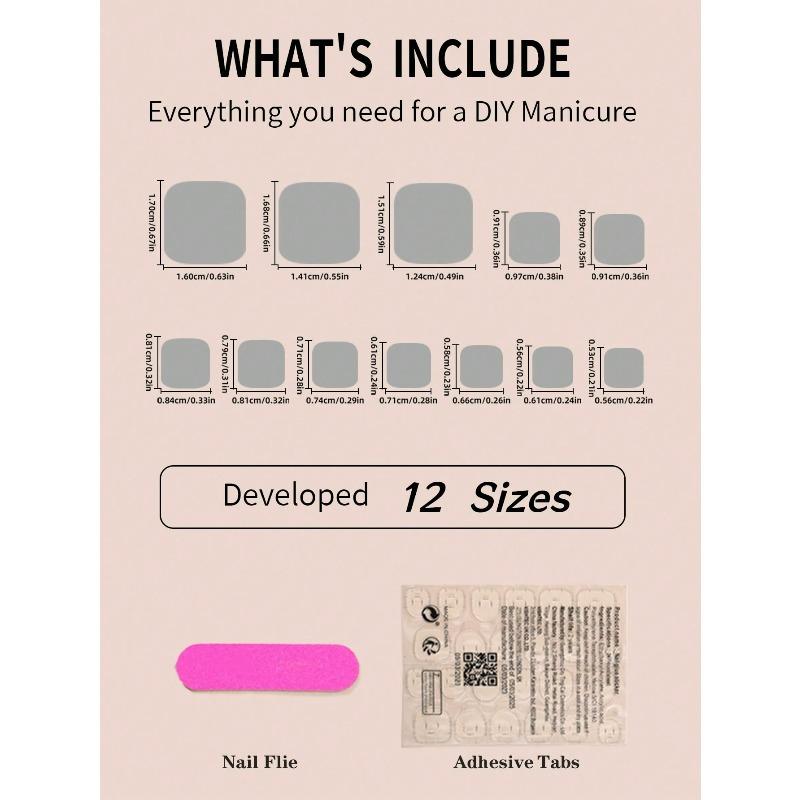 24PCS Short Square Press On Toenails White French Tip Fake Toe Nails With Rhinestone Designs Full Cover Acrylic Toenails For Women Nail Supplies