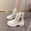British style platform Martin boots short boots in stock 2025 autumn new fashionable versatile not tired feet leather boots
