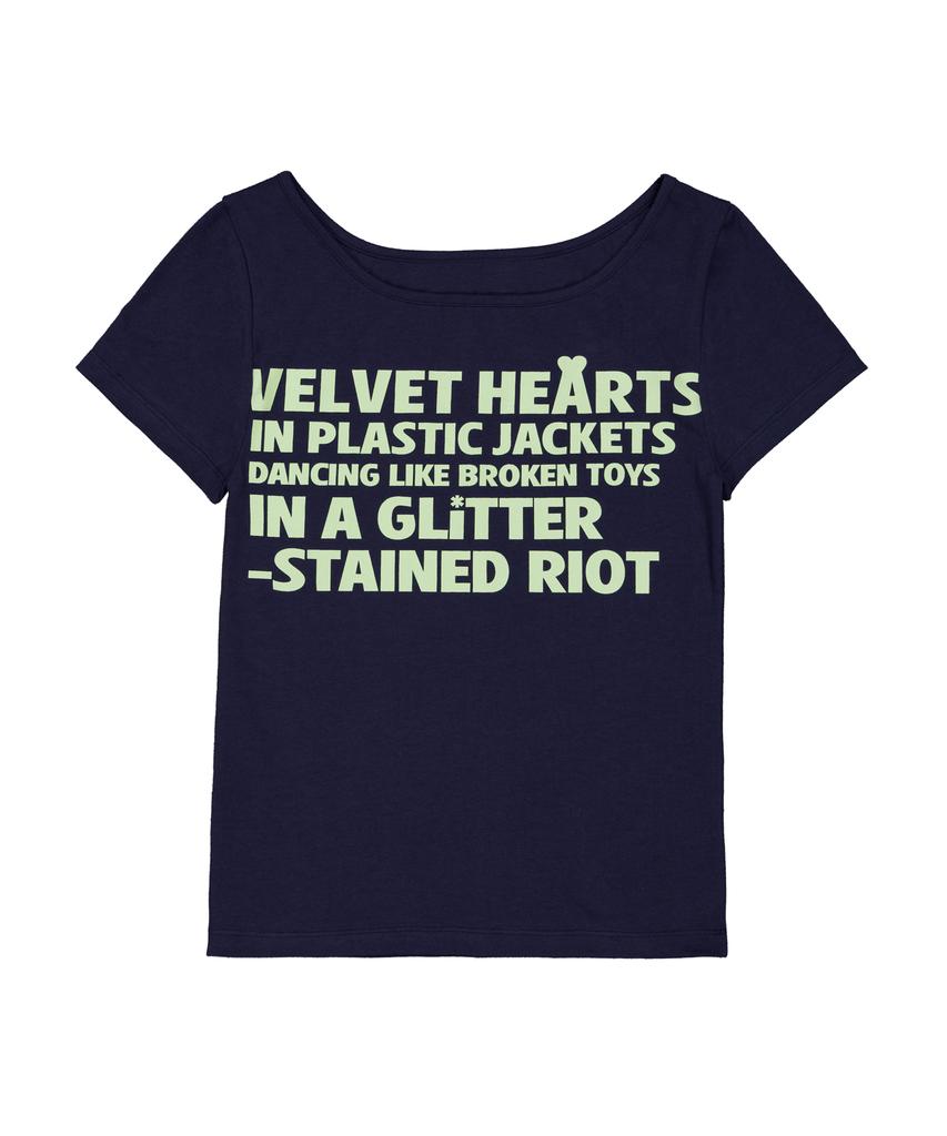 Leoninghai Lettering Slim H/S Tee [Navy]