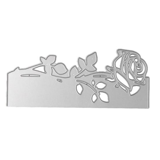 

Роза металлический штамп DIY тиснение трафарет альбом для скрапбукинга бумага ремесло декор серебряный