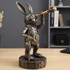 Steampunk Animal Explorer Statue Vintage Animal Desk Figurine Animal Sculpture with Gear