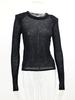 Women's Short Hollow Shoulder Pad Knitted Sweater Women's Round Neck Thin Pullover Sweater White Black Grey Sweater Pullover 2025 New Collection