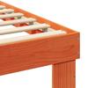 Bed Frame with Headboard Brown 120 x 190 cm Solid Pine Wood