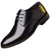 Spring Men's Casual Solid Color Business Leather Shoes