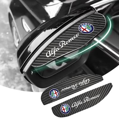 2x Ochrona Przeciwdeszczowa Lusterka Boczne Samochodu Naklejka Przeciwdeszczowa Do Giulia Stelvio Giulietta 156 159 147 Mito Tonale GT