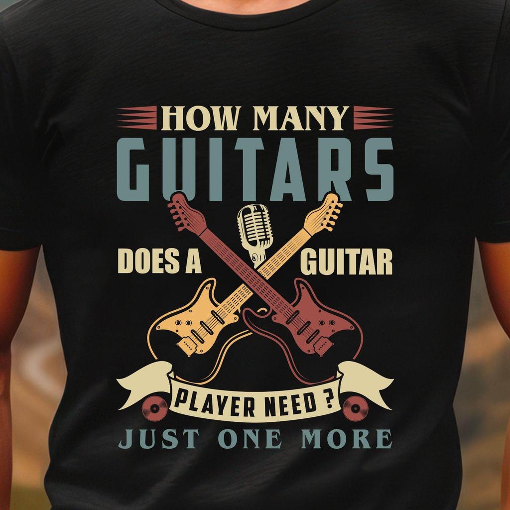 Guitar Player Unisex T-Shirt, Musician Tee, Electric Acoustic Guitarist Gift, Funny Music Shirt, Short Sleeve Top
