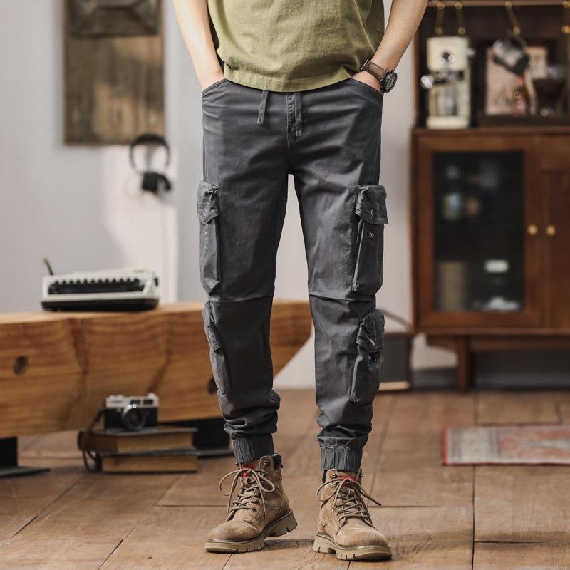 Overalls Men's New Trendy Brand Outdoor Men's Casual Loose Leggings Loose Pants High-end Men's Pants