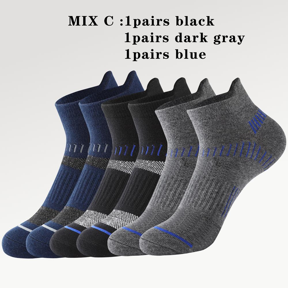 3 пары мужских носков Высококачественные мужские спортивные носки для бега Дышащие Весенние Летние Сетчатые Повседневные носки 3 pairs