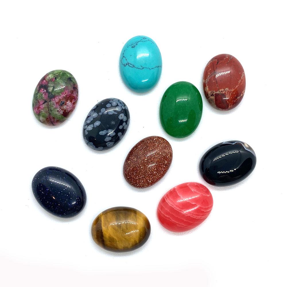 Red Green Ruby Zoisite Opal Cabochon, 18x25mm Flat, Smooth Loose Stone for DIY Jewelry & Accessories