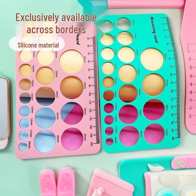 Pacifier & Breast Measurement Tool - Food-Grade Silicone Ruler Fakarun