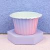 100 stk Muffinskopp Lett gradientfarger Kakebakeforinger Allsidig Cupcake Cup for bryllup Bursdagsfest