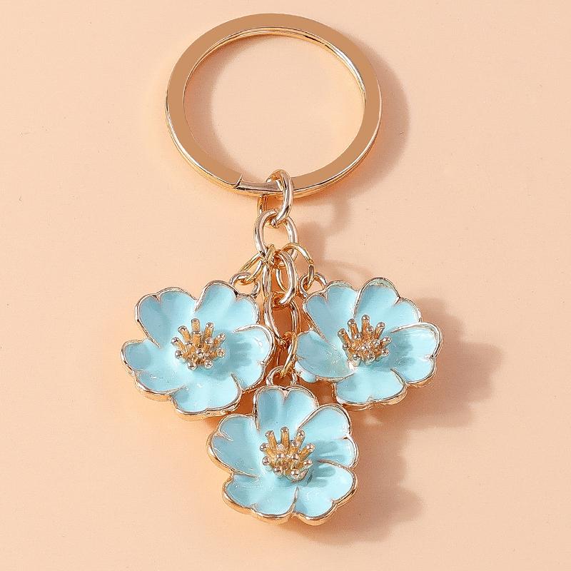 Niedlicher Emaille Sonnenblumen Schlüsselanhänger Frauen Mädchen Blume Schlüsselanhänger Anhänger für Handtaschen Deko DIY Handgefertigter Schmuck Geschenke