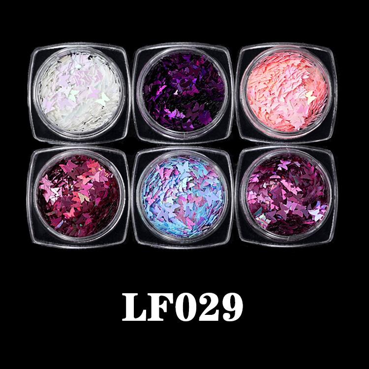 Nail Art Sequins Super Glitter Powder Symphony Combination Sequins Diy Nail Decoration 6 Color Set