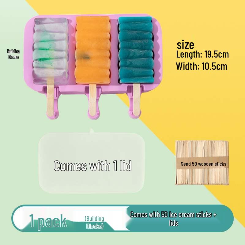 Silicone Food Grade Ice Cream & Popsicle Mold for DIY Treats