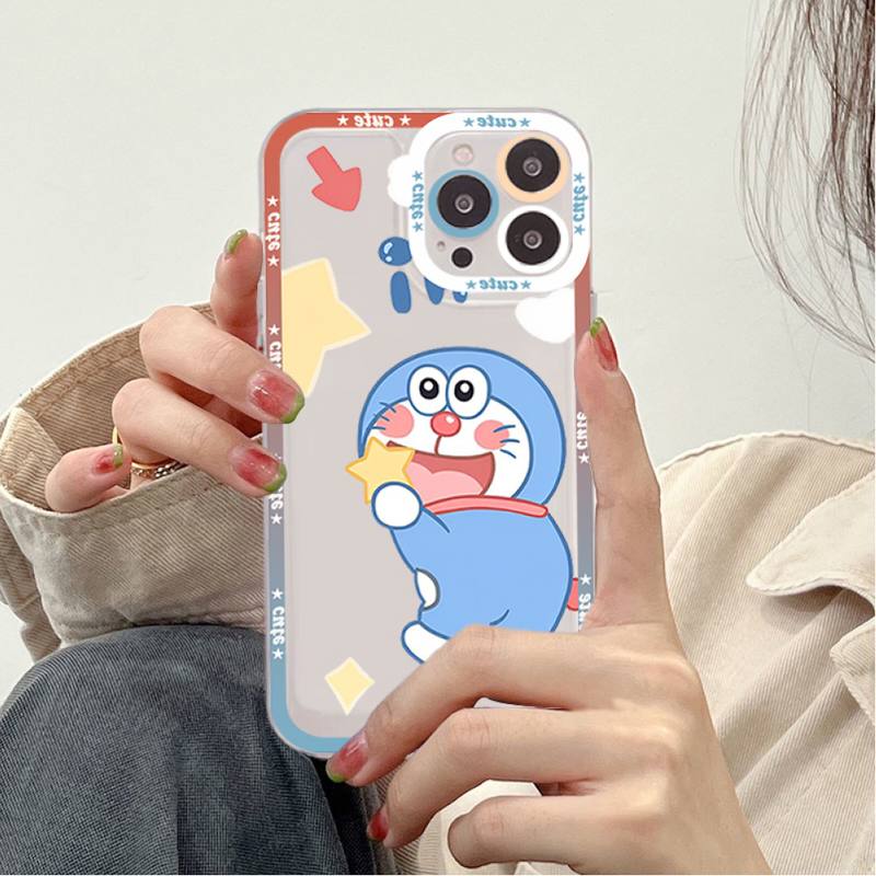 Anime Doraemon Phone Case for iPhone 11 12 13 Mini Pro Max 14 Pro Max Case shell