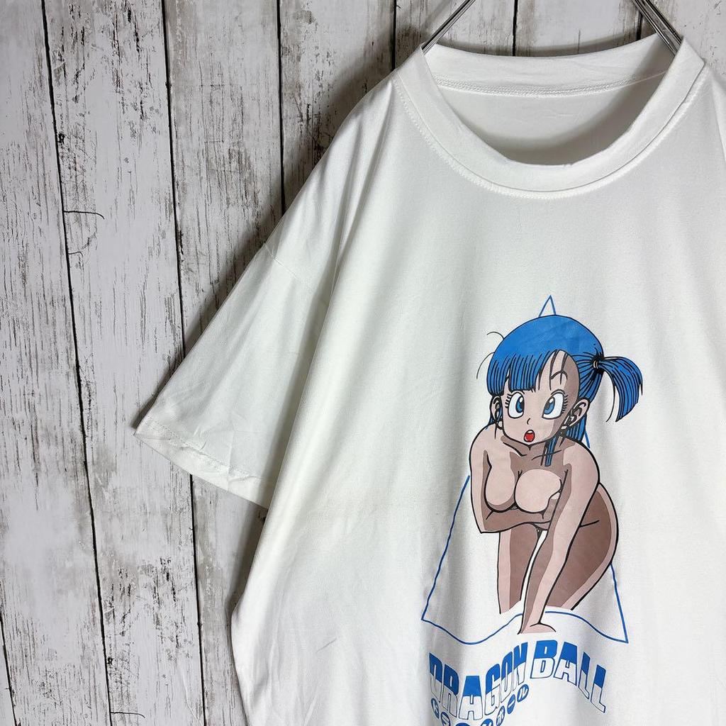 [USED] Dragon Ball Anime T-shirt Bulma Sexy Erotic Akira Toriyama XL Size