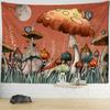 Psychedelic Mushroom Wall Hanging Tapestry Witchcraft Mystic Night Sky Anime Moon Snail Home Room Decor